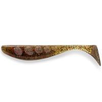 Силікон FishUp Wizzle Shad 1.4" (10pcs.), #045 - Green Pumpkin/Red & Black уп