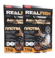 Прикормка RealFish Плотва (Коріандр-арахіс)1 кг
