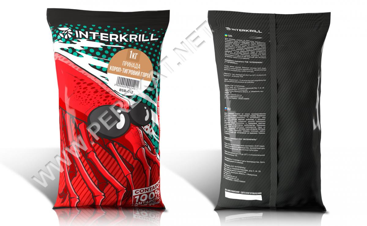 Прикормка Inter Krill Короп-Тигровий Горіх, 1 кг (73147)