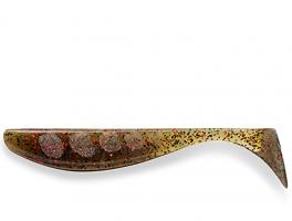 Силікон FishUp Wizzle Shad 5" (4pcs.), #045 - Green Pumpkin/Red  Black (27259)