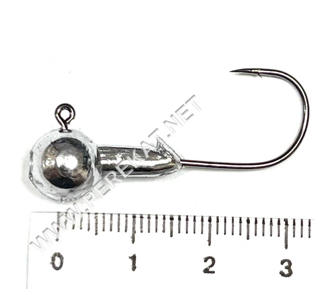 Джиг-головка Yarie 406 Round JH VS Semi-Barb 3,5ｇ #1/0 10шт (73952)