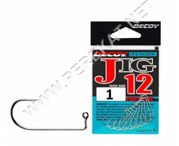 Гачок Decoy JIG12 Fine Wire #01 (9 шт/уп) (76045)