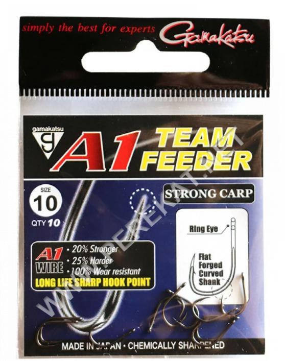 Гачок  GAMAKATSU  A1 TEAM FEEDER Strong Carp № 10 10шт (76200)