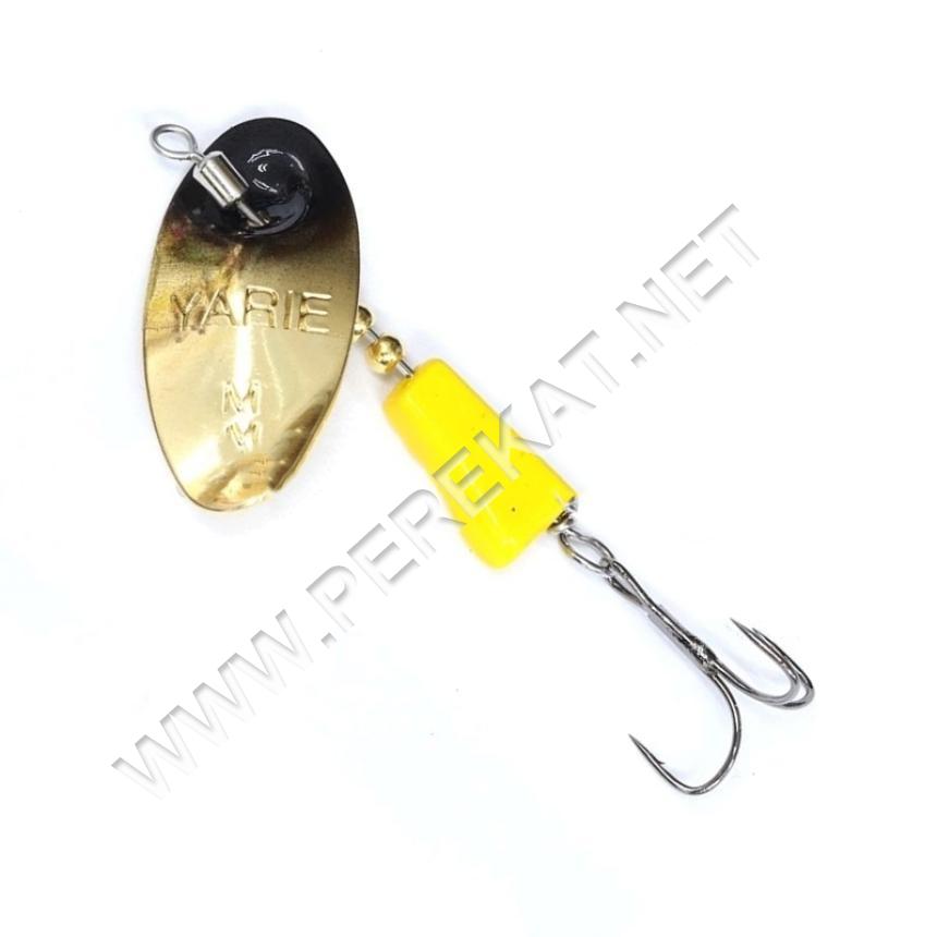 Блешня Yarie 672　Blender 2.1ｇ SP4 black/yellow (75863)