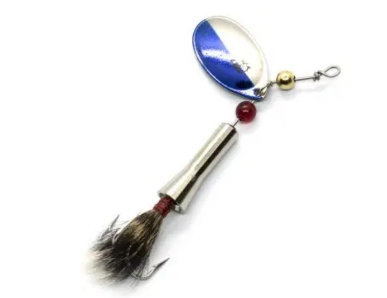 Блешня обертова Eppinger Dardevle Notangle Spinner 7 г колір Half Nickel/Half Blue