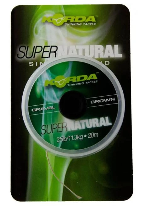 Повідковий матеріал Korda Super Natural 18 lb Gravel Brown