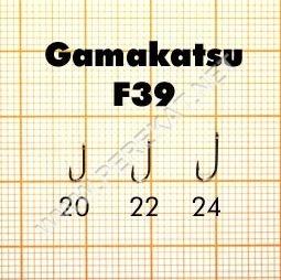 Крючок Gamakatsu F 39 Black №24 (25psc) (18038)