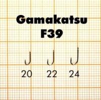 Крючок Gamakatsu F 39 Black №24 (25psc) (18038)