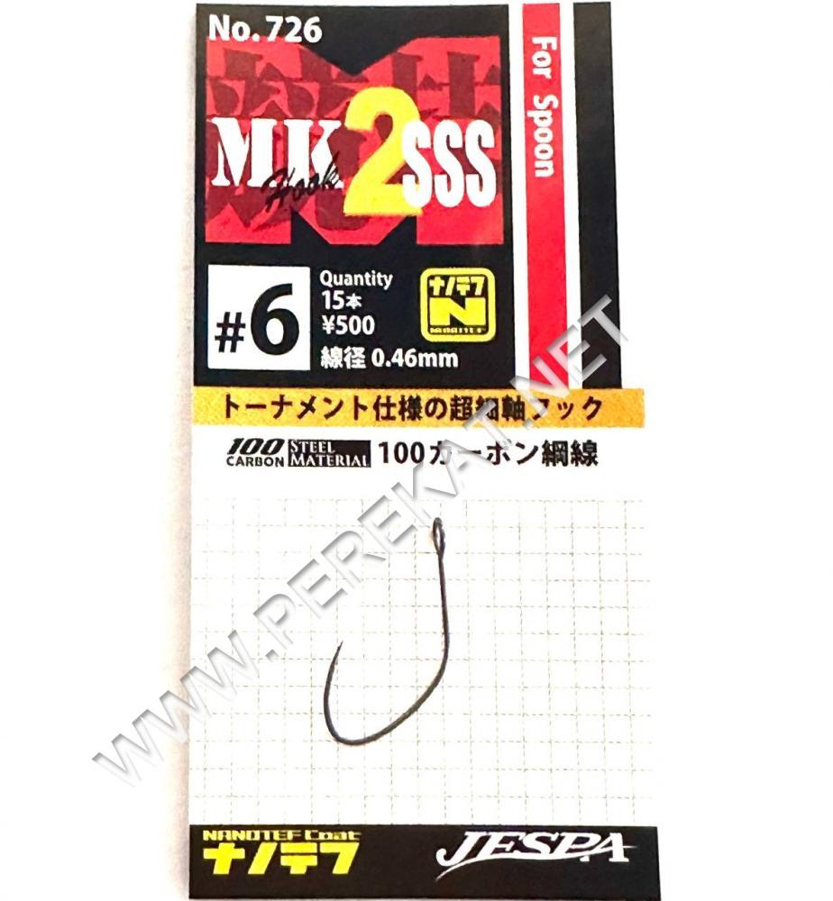 Гачки Yarie 726 MK Hook2 SSS #6 nanotef 16шт (80048)
