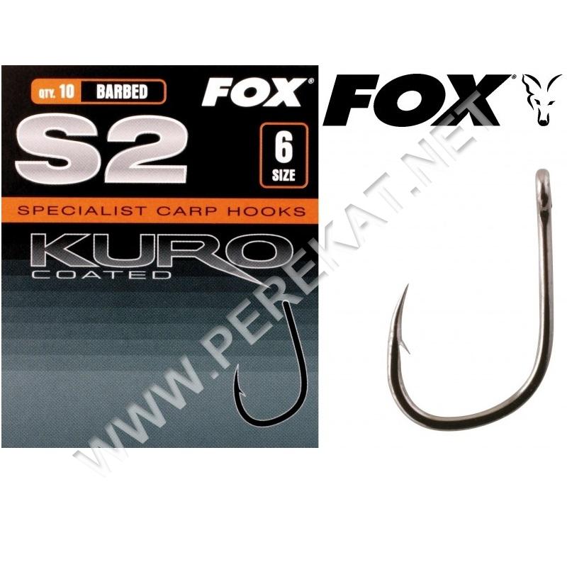Крючки Fox S2 Kuro Hook Size 6 (20482)