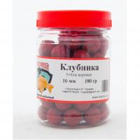 Бойлы вар. насад."Клубника" 16мм 160гр (20372)