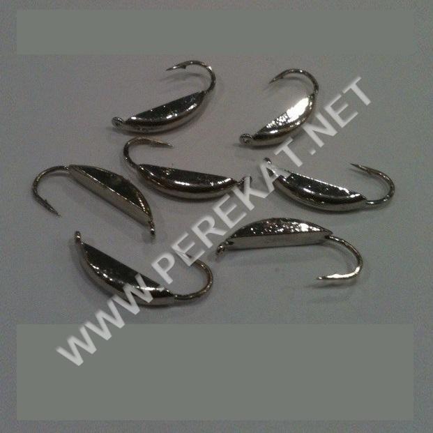 Мормышка Adams сегмент D1,9mm (0,44gr, №16) никель (9077)