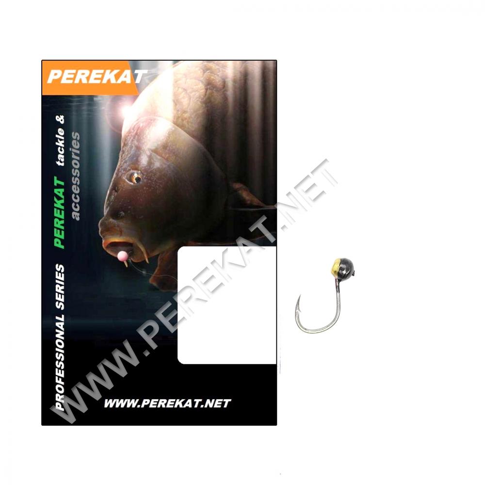 Мормышка карповая Perekat кр. Карп Клуб Вайд Гейп XL 6 золото 0,9г (48289)