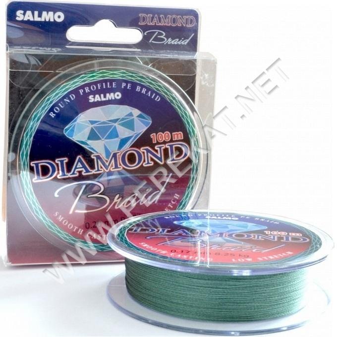4905-028 Шнур SALMO  DIAMOND BRAID 0.28mm 100m (8122)