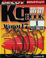Гачок  Decoy Worm17 Kg Hook #02, 9шт (49409)