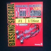 Крючок Decoy Nail Bomb VJ-7 №1/0 1/16oz (9652)