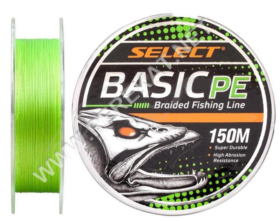 Шнур Select Basic PE Light Green 150m 0.18mm 22lb/9.9kg (866205)
