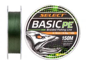 Шнур Select Basic PE Green 150m 0.16mm 18lb/8.3kg (396805)