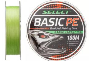 Шнур Select Basic PE Light Green 100m 0.12mm 12lb/5.6kg (396642)