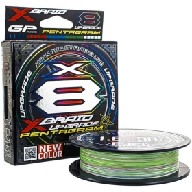 Шнур YGK X-Braid Upgrade X8 Pentagram 150m #0.6/0.128mm 14lb/6.3kg (760833)