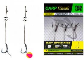 Короповий повідець з голкою Bait Spike Rigs (8кр/15см/25Lb/11,5кг) (3шт/пачка)(5пачек/1упаковка) (22