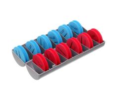 Повiдочниця фiдерна RIG BOX WHITH EVA SPOOLS (ROUND BOX) 12шт (491807)