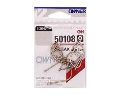 Гачки "OWNER" 50108-06 K-Beak №06 Ø0,92мм 11шт. oxidized gold ушко (508810)