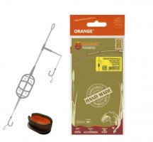 Оснащення коропове ORANGE #42/1 Classic Flat Method Leadcore   Mould, для бойлу, 60 гр., в уп. 1 шт.