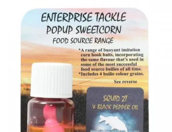 Штучна кукурудза Enterprise Tackle Pop-Up Innovate Baits Squid 2T Black Pepper Oil Pink (8 шт)