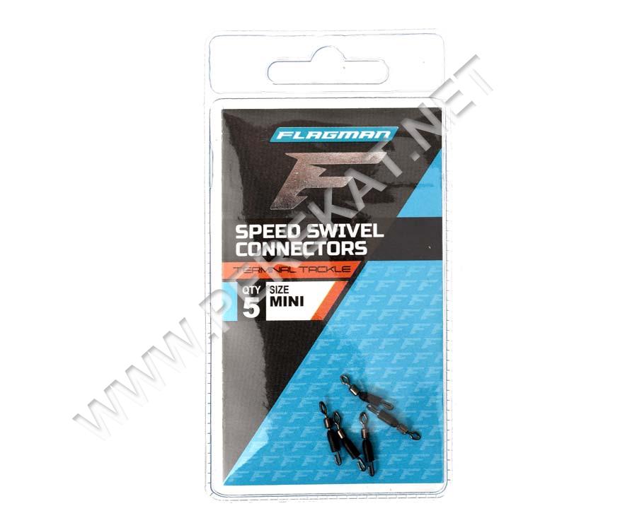 FLAGMAN Коннектор для повідця швидкозмінний SPEED SWIVEL CONNECTORS MINI 5шт (394291)