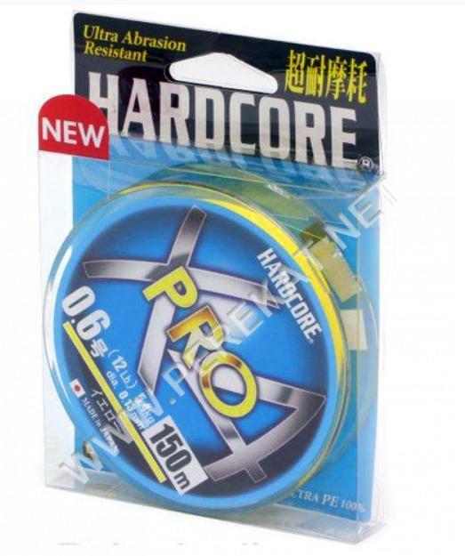 Шнур Duel Hardcore X4 PRO 150m Yellow 8.0kg 0.17mm #1.0 (364687)