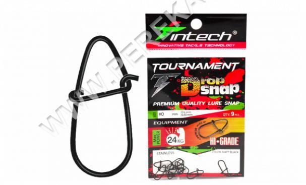 Застібка Intech Tournament Drop Snap Matt black (9 шт) (#00) (450468)