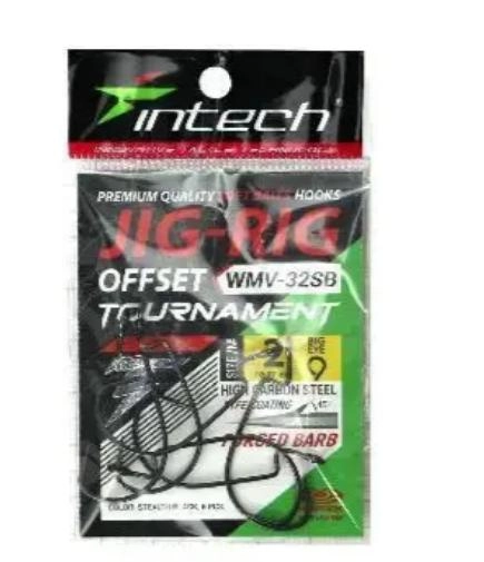 Гачки офсетні Intech Tournament JIG-RIG Offset WMV-32SB №8 (6 шт)
