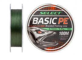 Шнур Select Basic PE Green 100m 0.20mm 28lb/12.7kg (735349)