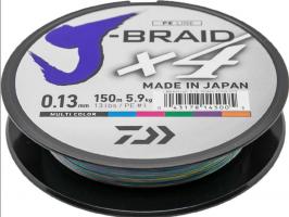 шнур Daiwa J-braid X4E 0.15 multi (624030)