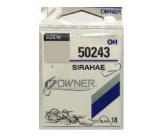 Гачки "OWNER" 50243-16 Sirahae №16 Ø0,28мм 18шт. Oxitized white ушко (999761)