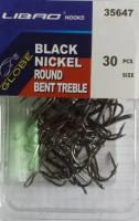Трійник Libao Black Nickel Round Bent Treble №8 уп 30шт (3210)