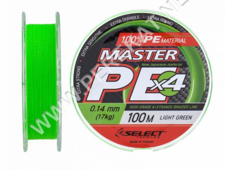 Шнур Select Master PE 100m (салат.) 0.14mm 17kg (592666)