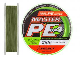 Шнур Select Master PE 100m (темн.-зел.) 0.12мм 15кг (573753)