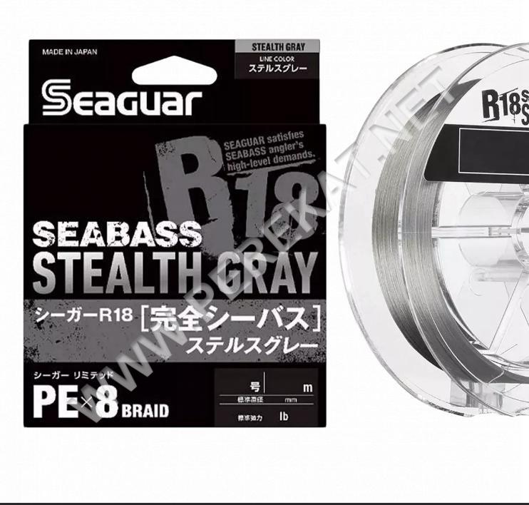 Шнур Seaguar R18 Complete Seabass Stealth Gray 150м #1.5 27lb (662164)