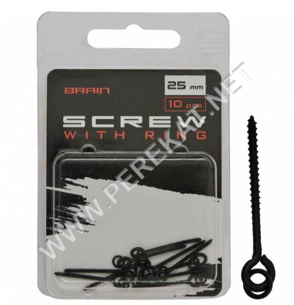 Гвинт для бойлів Brain Screw With Ring 25mm (10 шт/уп) SGCA-8026-25 (899699)