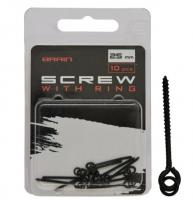Гвинт для бойлів Brain Screw With Ring 25mm (10 шт/уп) SGCA-8026-25 (899699)