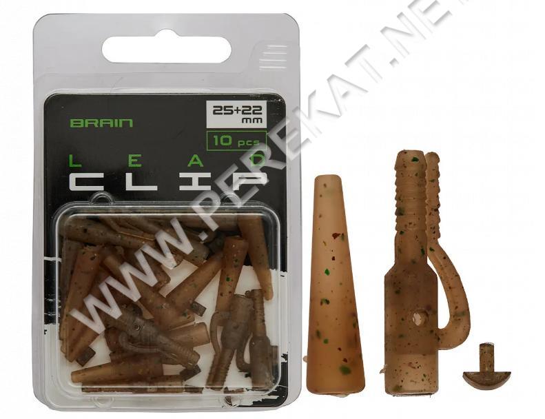 Безпечна кліпса Brain Lead Clip With Cone 25 22mm Camo (10 шт/уп) SGXA-CA02 (218851)