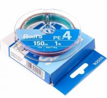 Шнур Gosen Roots X4 150m PE1.0 17lb multicolor (250367)