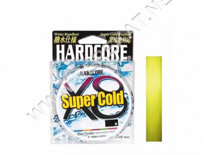 Шнур Duel Hardcore Super Cold X8 150m Hi-Vis Yellow 9.0kg 0.17mm #1.0 (339740)