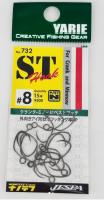 Гачки Yarie 732 ST Hook Flat-eye #8 nanotef Middle Pack (613531)