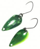Блешня Yarie 706 T-spoon 1.1g hade H1 green metallic (223906)