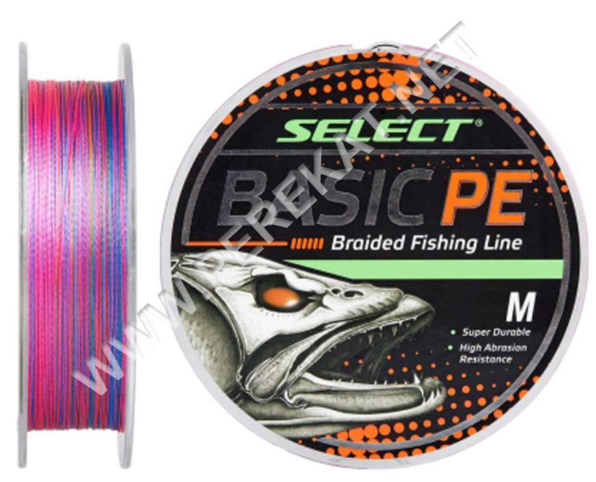 Шнур Select Basic PE Multicolor 150m 0.08mm 8lb/4kg (14389)