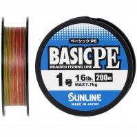 Шнур Sunline Basic PE HG 200m (мульти.) #1.0/0.171mm 16LB 7,7KG(Max) (417043)