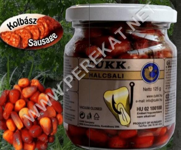 Кукурудза CUKK фарбована, скло банку (220мл) ковбаса (коричнева) (566495)